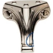 Moda Ahşap Sandık Ayağı, Kutu Ayak 4,5 cm - Nikel, 50 Adet