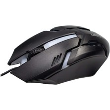 USB Kablolu Işıklı 3D Optik Mouse
