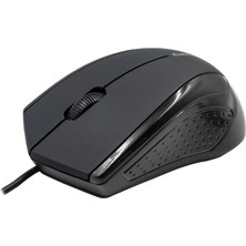 Siyah USB Kablolu 3D Optik Mouse
