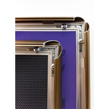 OfisDS A4 Bronz Alüminyum Çerçeve Gönye Köşe Aç Kapa Açılır Kapanır (21X30)