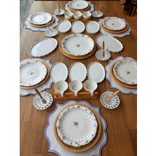 Rossev Kahvaltı Takımı Luna Flower 54 Parça 6 Kişilik