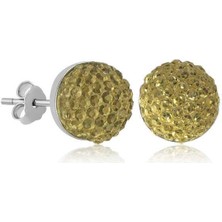 Gumush Hk Gümüş Kadın Küpe Kristal Çivili |gümüş Takı Hediyelik Ürünler