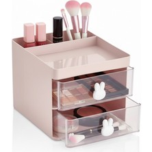 Feyza Design Iki Çekmeceli Çok Amaçlı Makyaj ve Kozmetik Düzenleyici