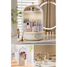 Feyza Design Parlaklık ve Şıklık Sağlayan 2'si 1 Arada Glow Vitrin ve Şeffaf Fırçalık Seti