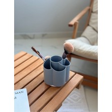 Feyza Design Karışık Renk 360° Dönen 6 Gözlü Makyaj ve Kalemlik Organizer