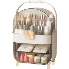 Feyza Design Şeffaf Çekmeceli Büyük Kapasiteli Makyaj ve Takı Organizeri