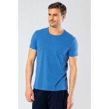 Cacharel Erkek Pamuklu V Yaka Kısakol T-Shirt, %95 Pamuk %5 Likra