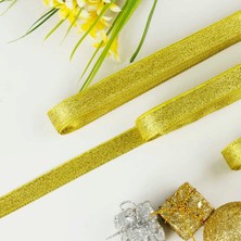 BenimMarifetlerim Simli Altın Kurdele 3 CM10 Metre