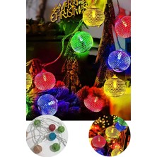 Renkli Metal Top LED Peri Işık 2 Metre, Yılbaşı ve Dekorasyon Işığı