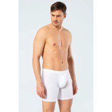 Cacharel Erkek Boxer, Bel Bantlı Uzun Boxer, %95 Pamuk %5 Likralı