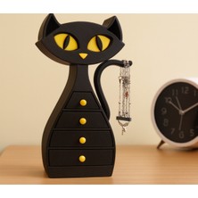 Feyza Design Sevimli Kedi Şeklinde Takı ve Mücevher Organizer, Çekmeceli Düzenleme Çözümü