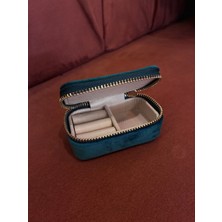 Feyza Design Kadife Yeşil Takı Kutusu, Şık ve Kullanışlı Saklama Çözümü