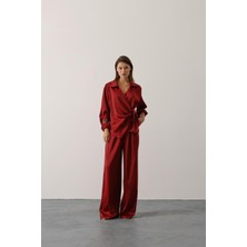 Cemo Yandan Baglamalı Saten Takım