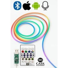 Rgb Pixel Animasyon Neon LED Seti, USB Girişli, Kumandalı, 5 Metre