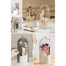 Feyza Design Dönebilen Şeffaf Kapaklı Kozmetik ve Makyaj Organizeri