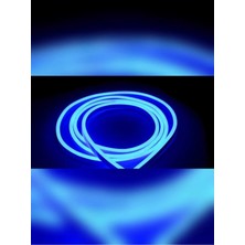 Mutfak Tezgah Arası Neon LED 12V Mavi Renk 1 mt Şerit LED Tak ve Çalıştır