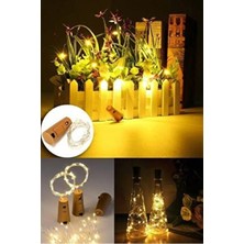 Mantar Tıpalı Peri LED 2 Metre Şişe, Piller Dahil, Dekoratif Aydınlatma