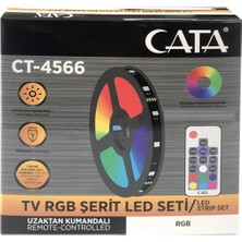 Rgb Şerit LED Seti, USB Bağlantılı, Renkli ve Uzun Süreli Işıklandırma
