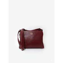 Sanmorris Kadın Suni Deri Ayarlanabilir Çapraz Askılı 4 Bölmeli ve Metal Fermuarlı Omuz Çantası