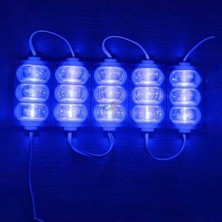 Geniş Açılı 3’lü 12V Mavi LED Işık Seti, Yüksek Parlaklık (5 Adet)