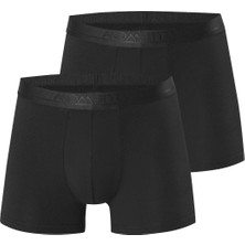 Momanty Erkek 2'li Modal Boxer, %47 Modal %47 Pamuk %6 Elastan