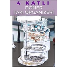 Feyza Design Çok Katlı Döner Takı Organizeri, Şık ve Pratik Saklama Çözümü
