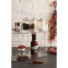 Feyza Design Çift Katlı Çok Amaçlı Düzenleyici, Makyaj ve Takı Organizatörü