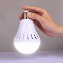 7W Ledli E27 Acil Durum Lambası, Beyaz, 180 Dakika Çalışma Süresi