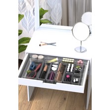 Feyza Design 14 Parça Modüler Makyaj ve Takı Organizeri, Çekmece ve Masaüstü Düzenleyici