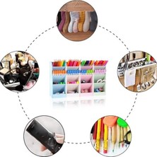 Feyza Design 4 Bölmeli Çok Amaçlı Masa Üstü Düzenleyici Organizer Bej