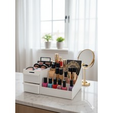 Feyza Design Büyük Kapasiteli Çekmeceli Makyaj Düzenleme Kutusu, Şık ve Pratik Organizer