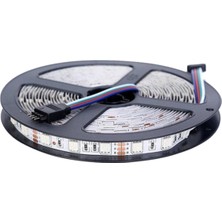 3 Çipli Rgb LED Şerit 5 Metre Slikonsuz Iç Mekan Işıklandırma