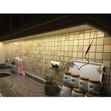 Mutfak Tezgah Üstü 5 M Günışığı Şerit LED 12V Adaptörlü, Tak Çalıştır, Aç/kapa