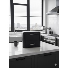 Feyza Design Çift Bölmeli Metal Organizer, Düzenli ve Şık Saklama Çözümü