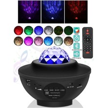 Projeksiyonlu Bluetooth Hoparlör ve Tavan Aydınlatıcı, Disko Parti Işığı