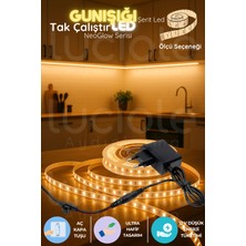 2 Metre Neoglow LED Şerit Işık 3200K Günışığı Renkli, 60 Çipli, 12V Tak ve Çalıştır