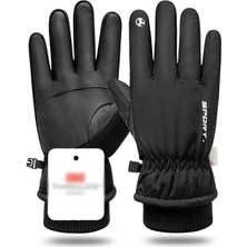 Batex Su Geçirmez Kış Eldiveni 10 Parmak Dokunmatik, Kaymaz Avuç Içi, Soğuk Rüzgar Geçirmez Kayak Motosiklet Eldiveni Erkek Kadın