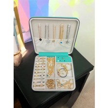 Feyza Design Büyük Boy Takı Düzenleyici, Seyahat Çantası, Ahşap Saklama Kutusu