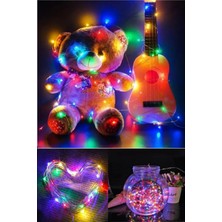 Pilli Yılbaşı Çam Ağacı Süsleme LED Işık 3m 28 Adet Renkli Işıklandırma