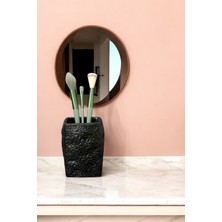 Feyza Design Şık Siyah Makyaj Organizeri ve Fırça Düzenleyici