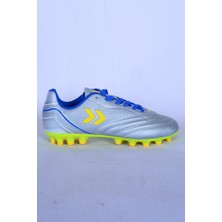 Hummel 900640-1100 Structure Çim Saha Bağcıklı Ortapedik Taban Gümüş Erkek Krampon