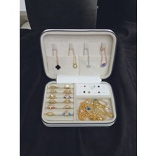 Feyza Design Büyük Boy 14X21 Düzenleyici Takı Saklama Kutusu Seyahat Çantası