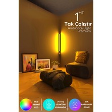 Rgb LED Abajur Aplik Gece Lambası Uzaktan Kumandalı 16 Renkli Işık
