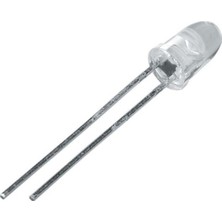 5mm Mavi Şeffaf LED 10'lu Set, Parlak ve Dayanıklı Işık Kaynağı