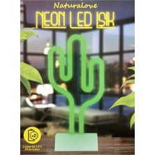 Canlı Renkli Neon Kaktüs LED Işık, Şık ve Modern Dekorasyon Parçası