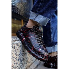 Starseven CH254 - Cst Pittura Erkek Ayakkabı 471 Beyaz / Kirmizi Splush