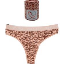 GOST LİRİA -Leopard Desenli Kadın String Külot
