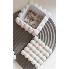 Feyza Design Şeffaf Kapaklı Dekoratif Bubble Organizer Takı ve Kalemlik, Şık ve Pratik