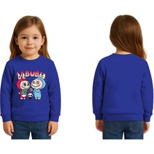 Sedirli Unisex Labubu Baskılı Çocuk Swaetshirt 3 Iplik Şardonlu