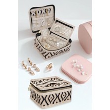 Feyza Design Mini Takı Kutusu, Kolye, Yüzük ve Küpe Organizer, Seyahat Çantası